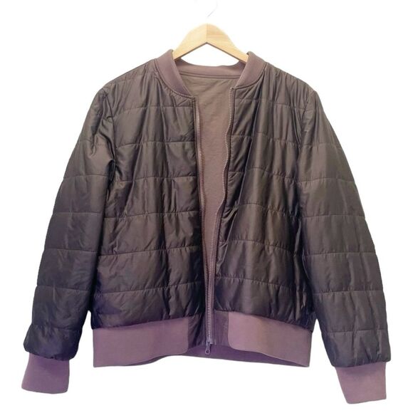 DownEast Reversible Bomber Jacket in Dusty Mauve Women’s Size XL Extra Large - Picture 3 of 10